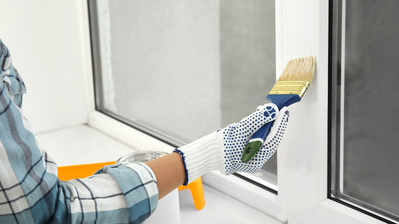 painting window trim