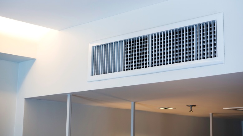 A/C vents on wall