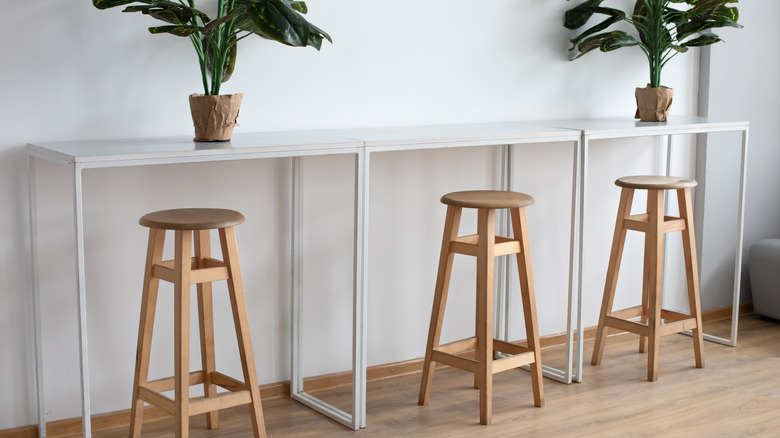 Bar stool seating area