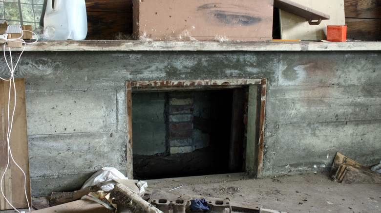 Entrance to a home's crawl space