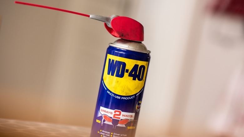 using wd-40 on stain 