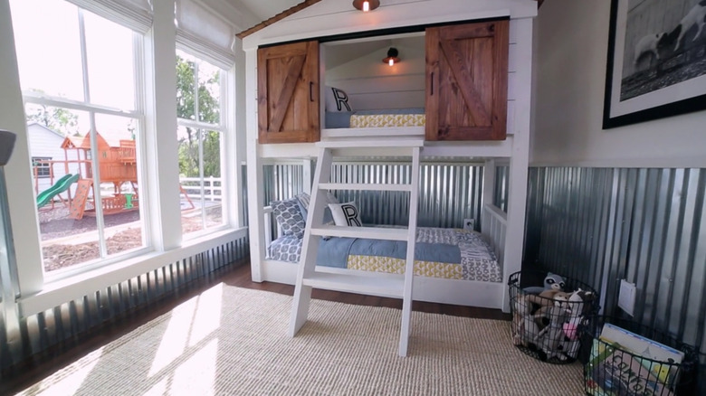 Farmhouse bunk bed