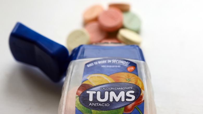 bottle of tums