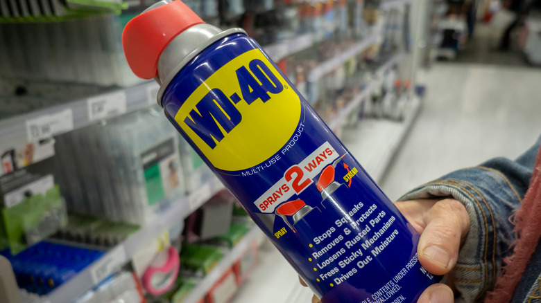 Cleaning with WD-40