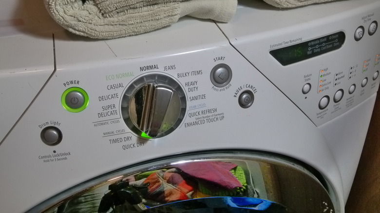 Dryer settings for testing