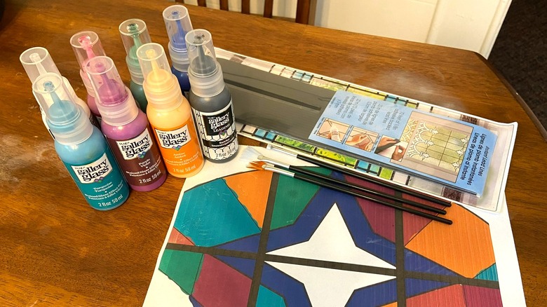 Supplies for stained glass window