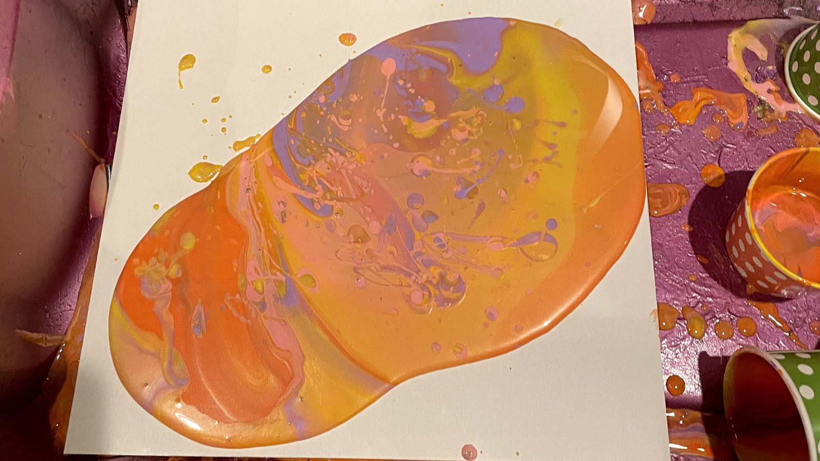 Colorful Thick Acrylic Layer Painting [Video] in 2023