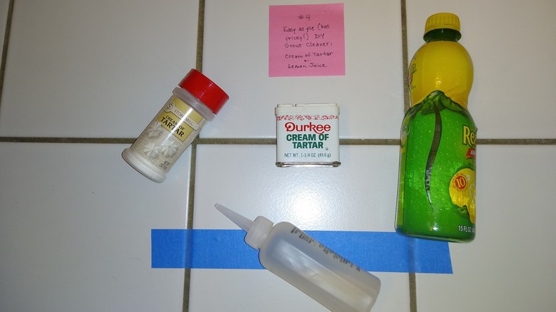 lemon juice tile grout cleaner