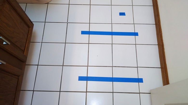 floor after DIY grout cleaners