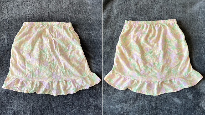 before and after of skirt