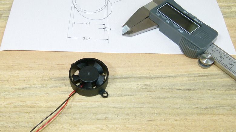 Measuring the HealthSmart device's fan