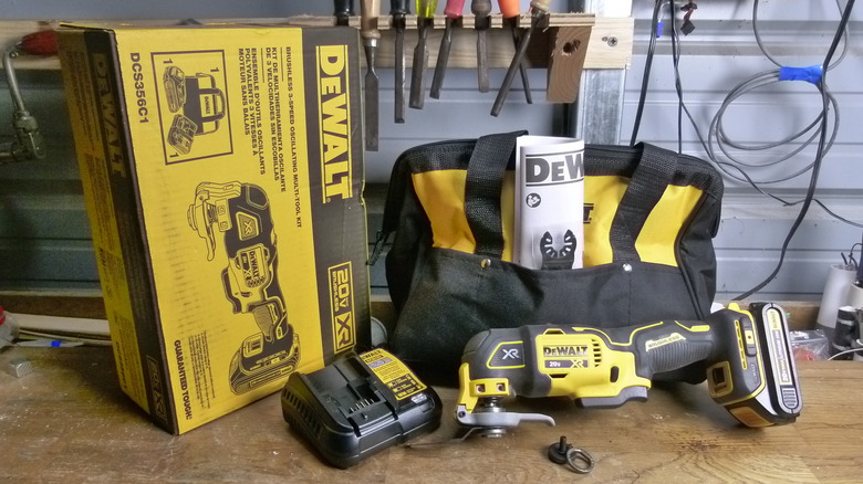 DeWalt multi-tool and accessories