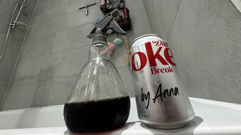 Diet Coke in spray bottle