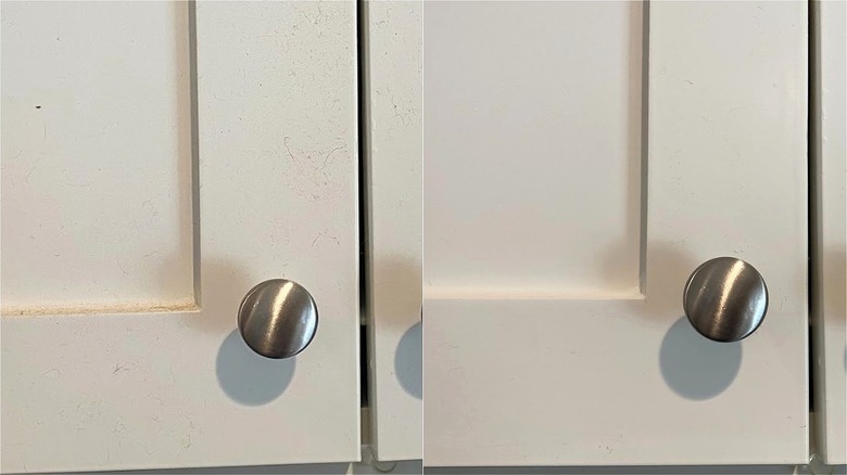 Before and after cabinet doors