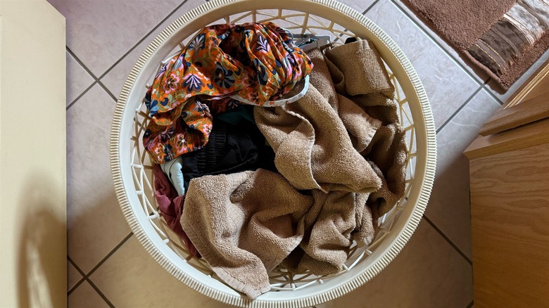 basket of laundry