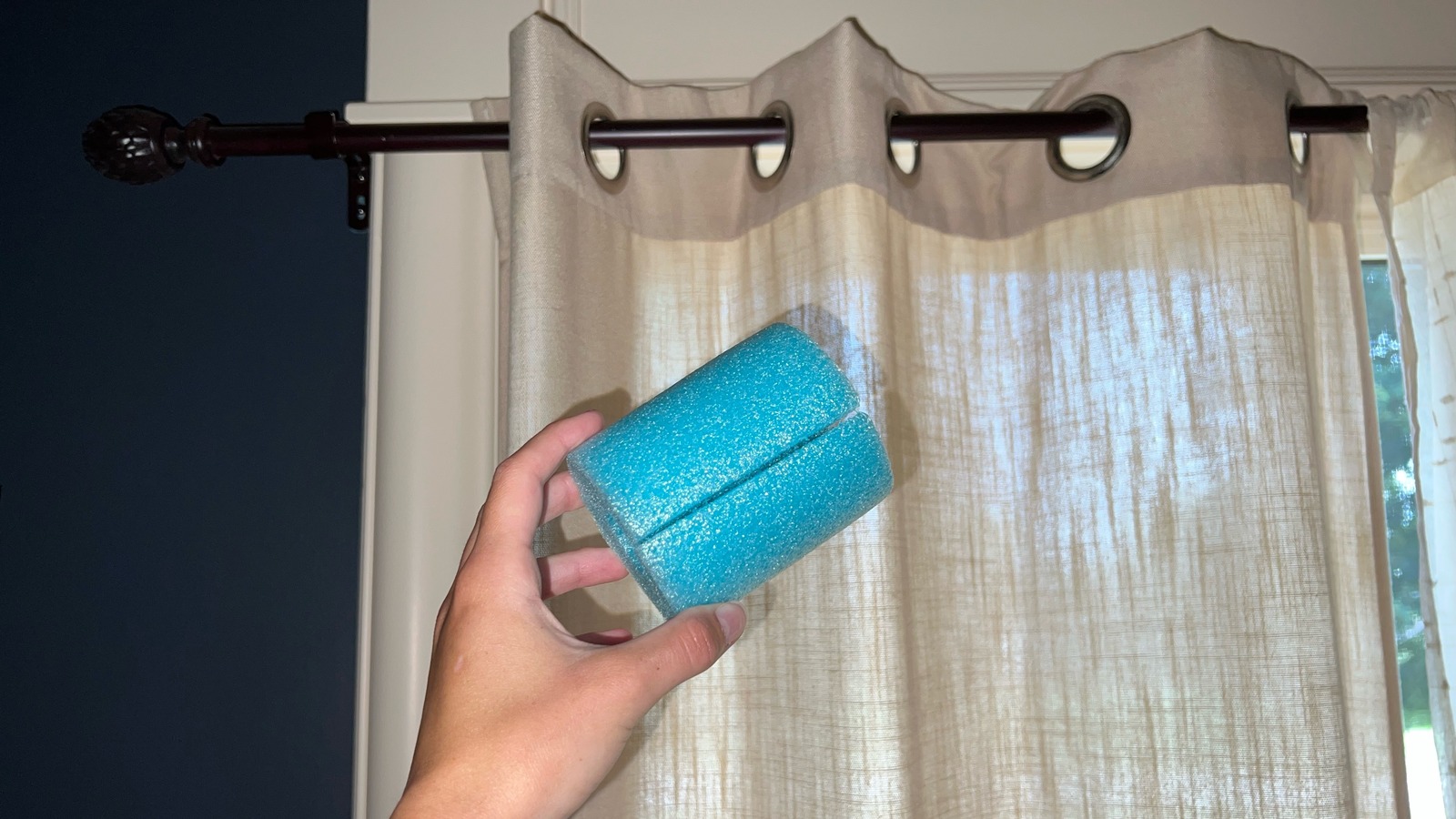 We Tried The Pool Noodle Hack For Neat Curtain Pleats And The Results ...