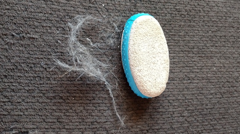 pumice stone used on fabric