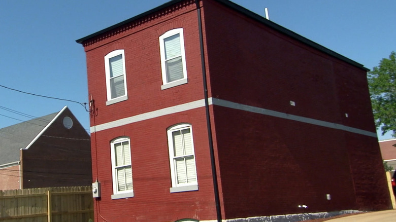 red box brick home 