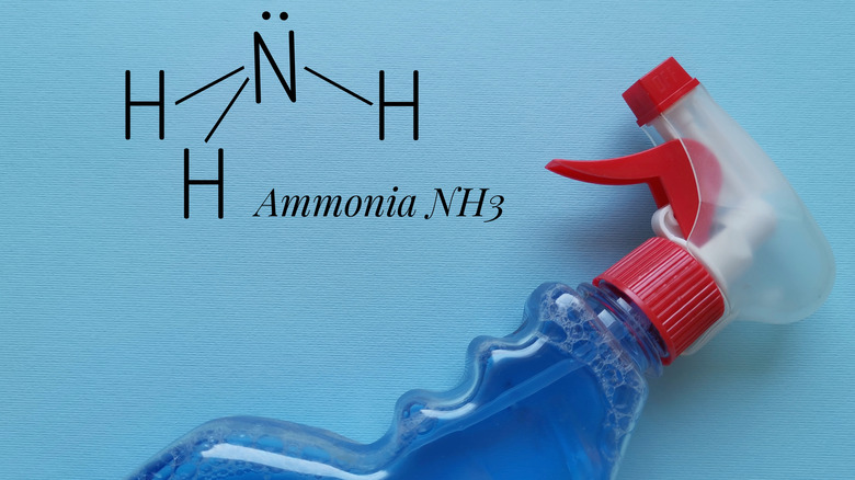 spray bottle of ammonia