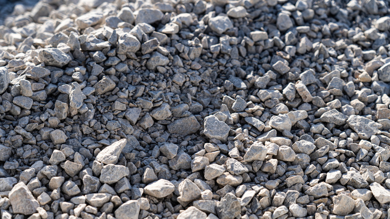 Large pile of #57 gravel