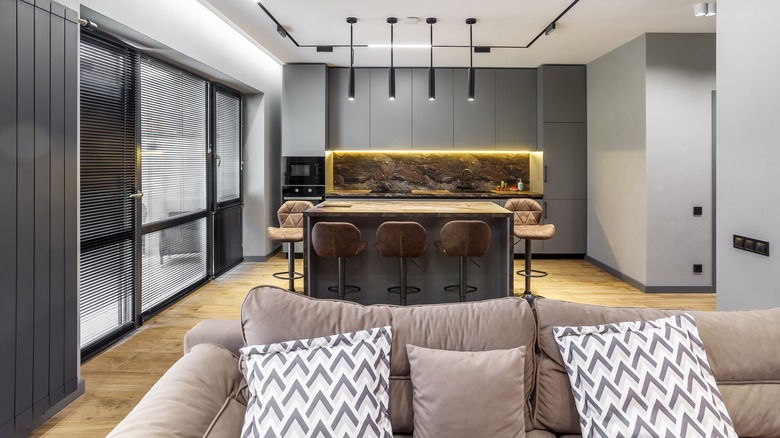 dark marble in kitchen