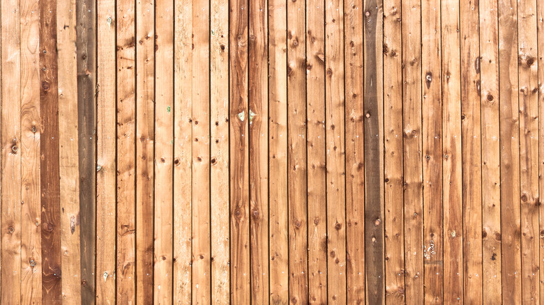 Pine fencing sections