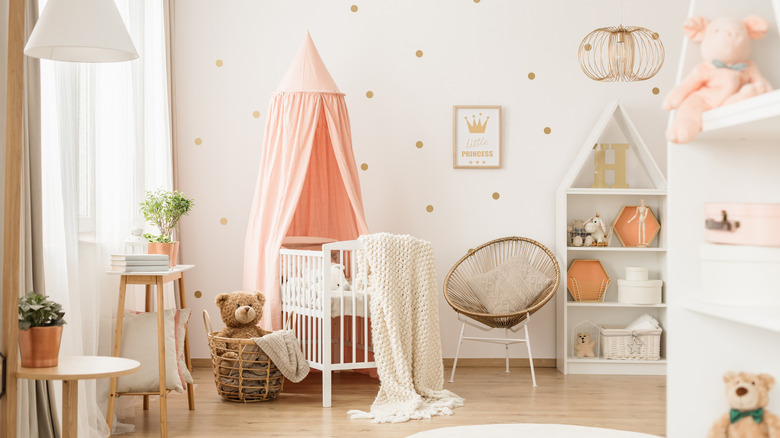 Baby pink nursery