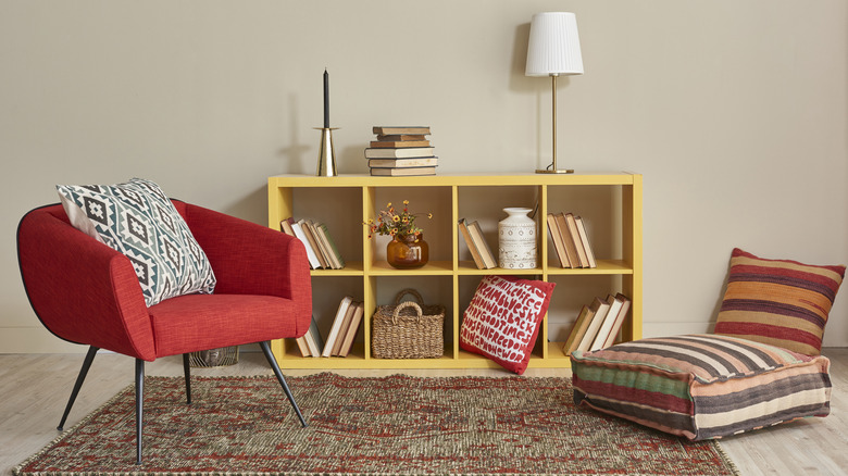 Red and warm toned room