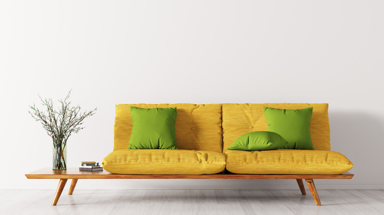 Yellow and bright green room