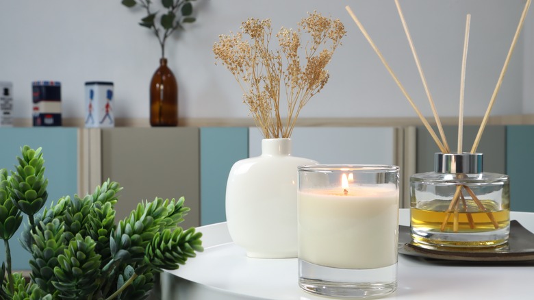 Candle and reed diffuser 