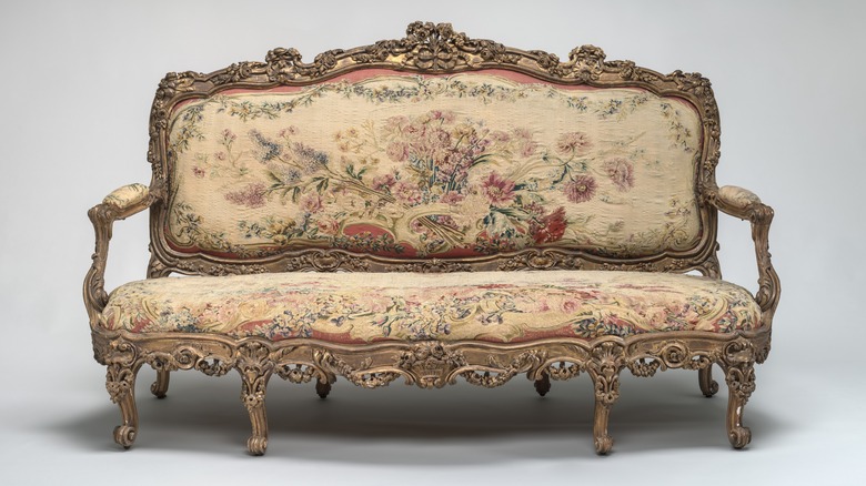 vintage floral pattern sofa