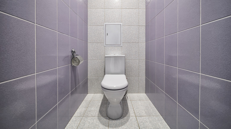 clean modern water closet