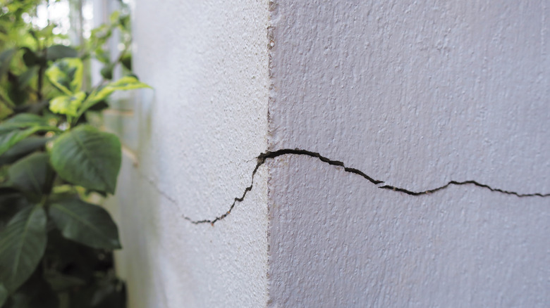 Crack in home exterior