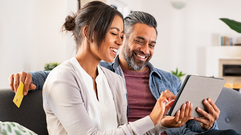 Couple buying a house