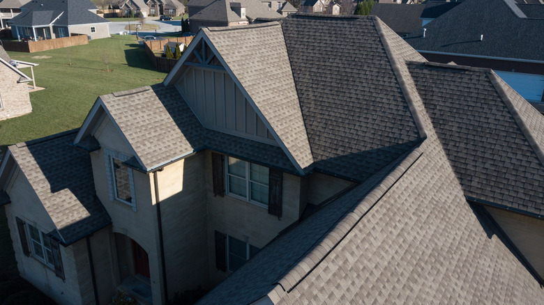 house with several gable roofs