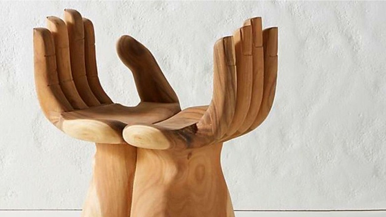 Hand Chair With Fingers
