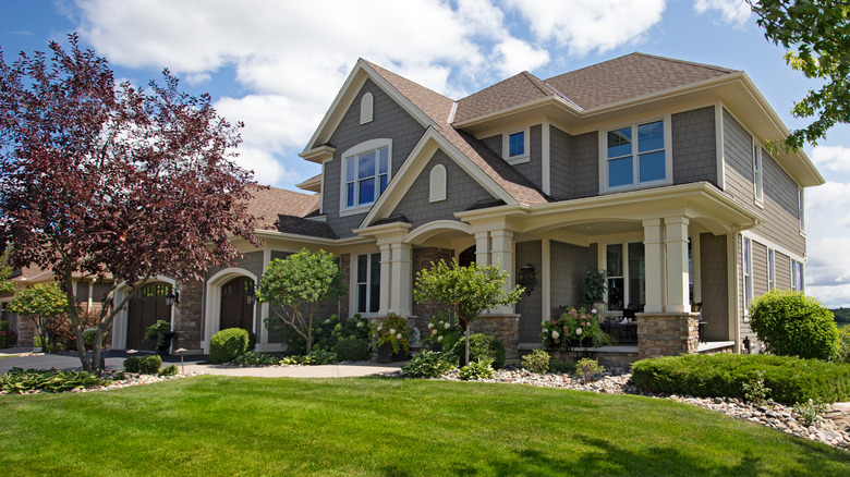 Two-story grey home