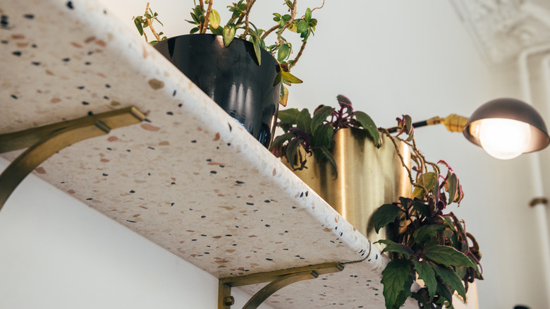 Terrazzo shelf