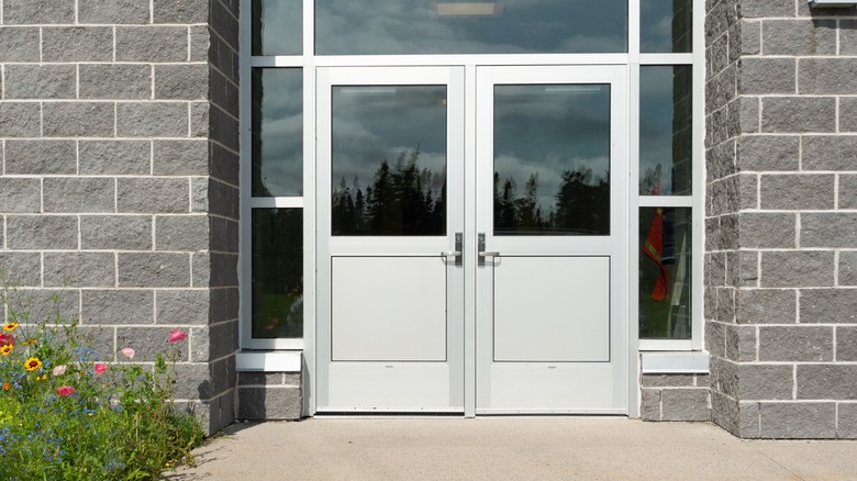 double-entry front door