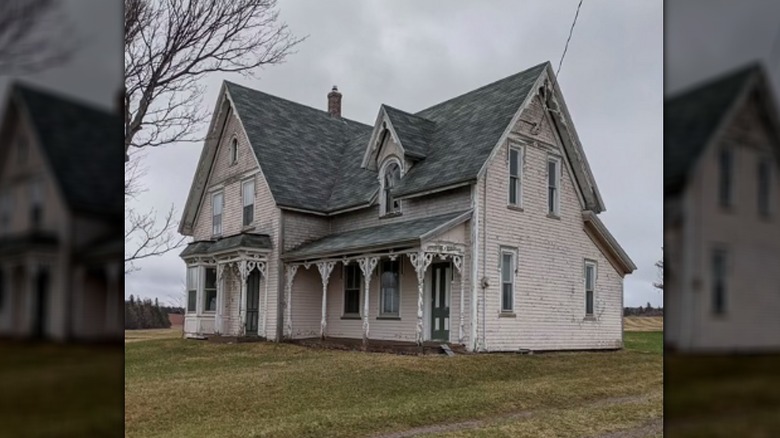 old farmhouse with two doors