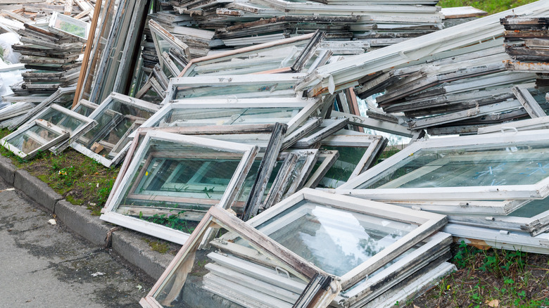 pile of old windows