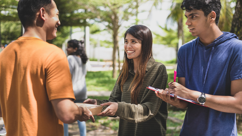 volunteers helping communities