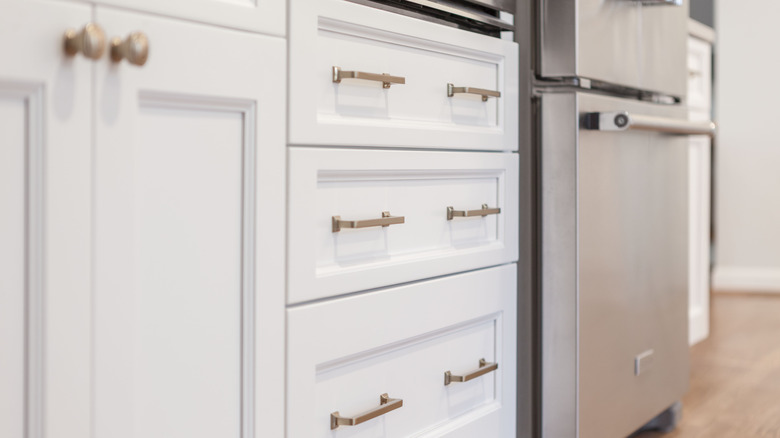 kitchen counter and appliances