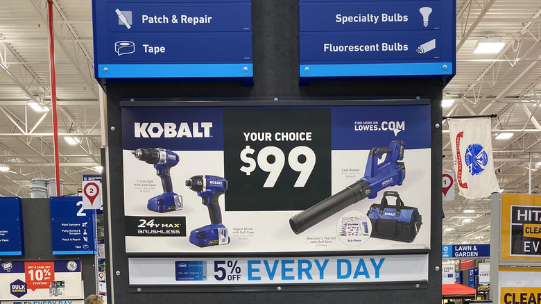 Kobalt power tools in store