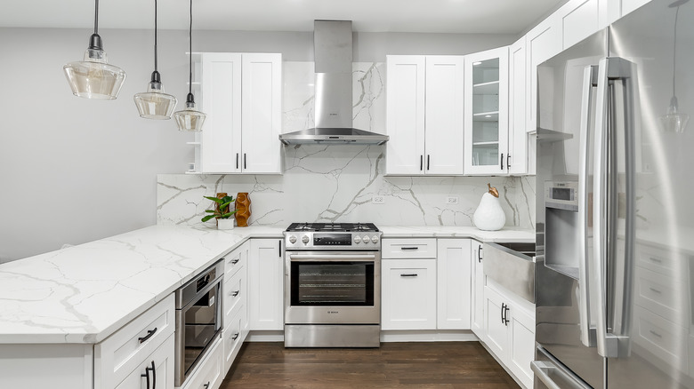 New appliances inside modern kitchen