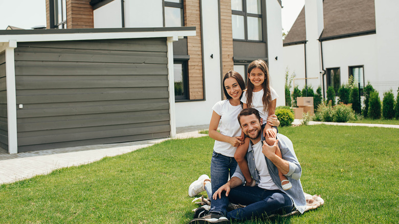 happy lawn on their lawn