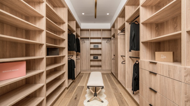 luxurious walk-in closet