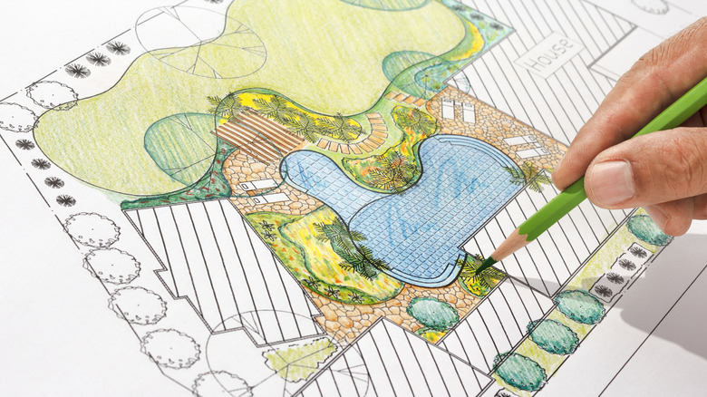 making a landscaping design map