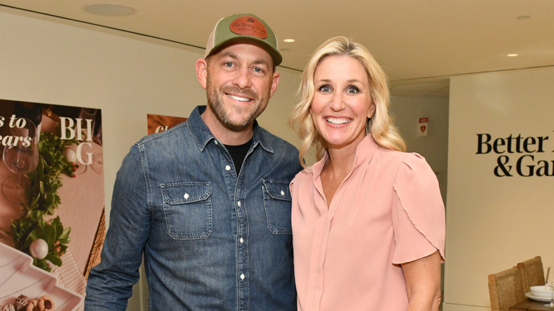 Dave and Jenny Marrs smile at an event