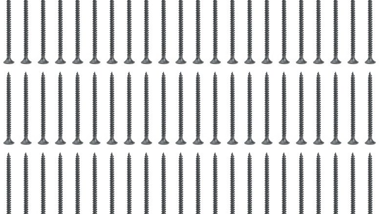 pattern of drywall screws